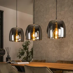 WoonStijl Hanglamp 3L drift glass