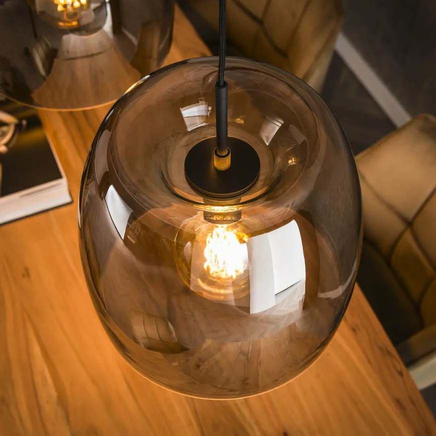 WoonStijl Hanglamp 3L drift glass