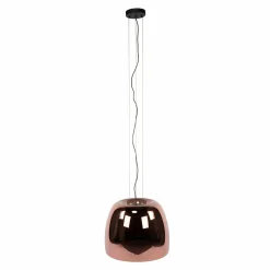 WoonStijl Hanglamp 1L drift XL glass Koper