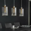 WoonStijl Hanglamp 3L Glass Metallic Grey