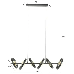 WoonStijl Hanglamp 6L hover