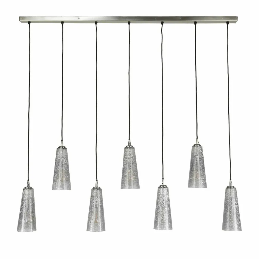WoonStijl Hanglamp 7L kegel stone