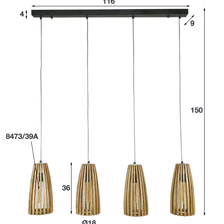 WoonStijl Hanglamp 4L launch