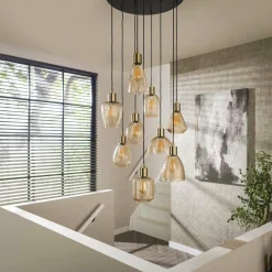 WoonStijl Hanglamp 9L leaf getrapt