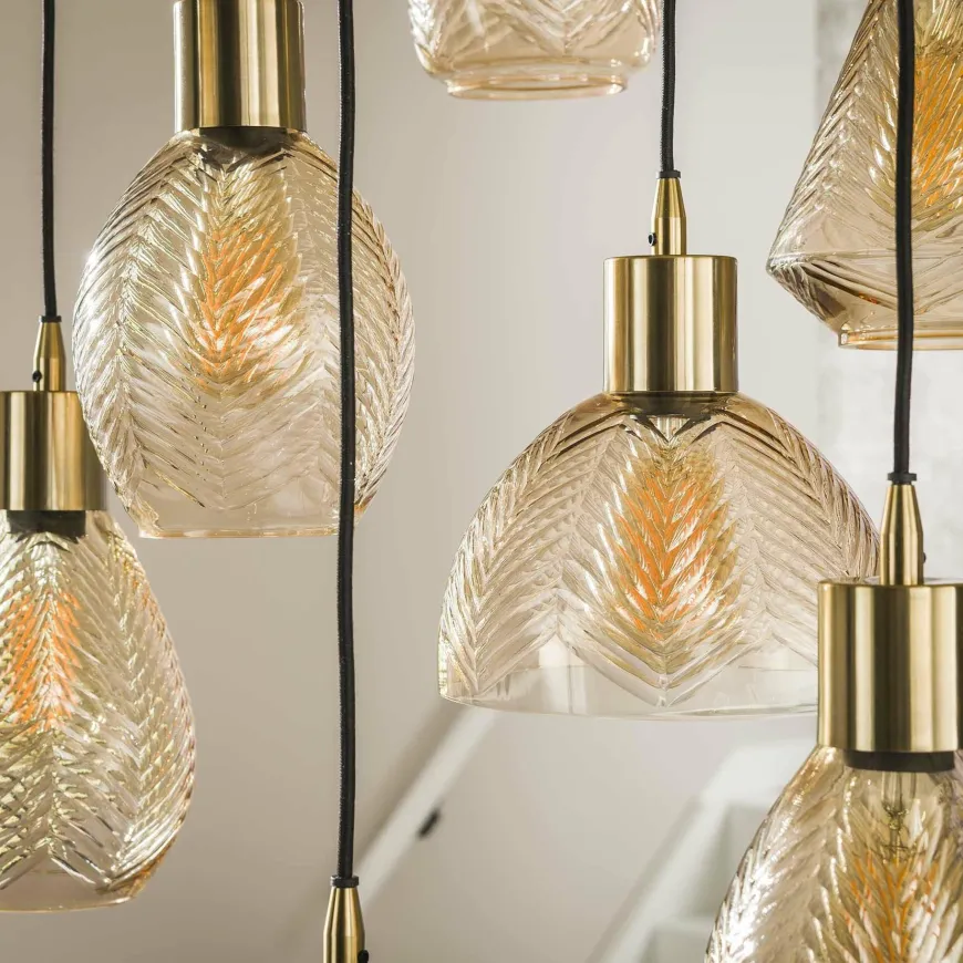 WoonStijl Hanglamp 9L leaf getrapt