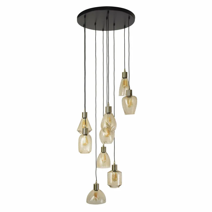 WoonStijl Hanglamp 9L leaf getrapt