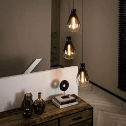 WoonStijl Hanglamp 3L nugget shaded