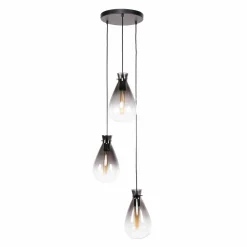 WoonStijl Hanglamp 3L nugget shaded