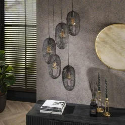 WoonStijl Hanglamp 5L open oog wire