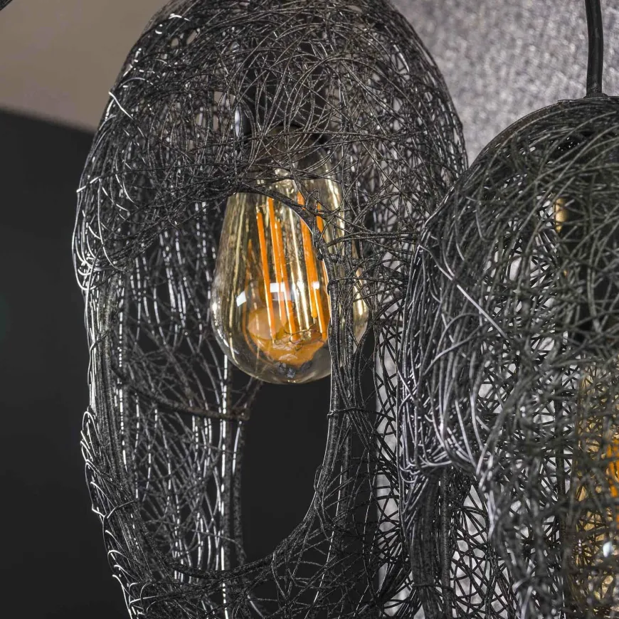 WoonStijl Hanglamp 5L open oog wire