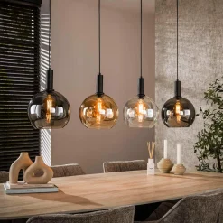 WoonStijl Hanglamp 4L Sfera tricolore