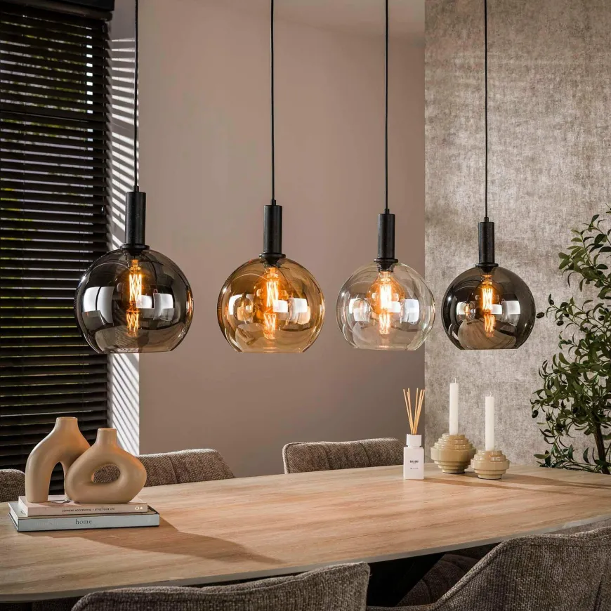 WoonStijl Hanglamp 4L Sfera tricolore