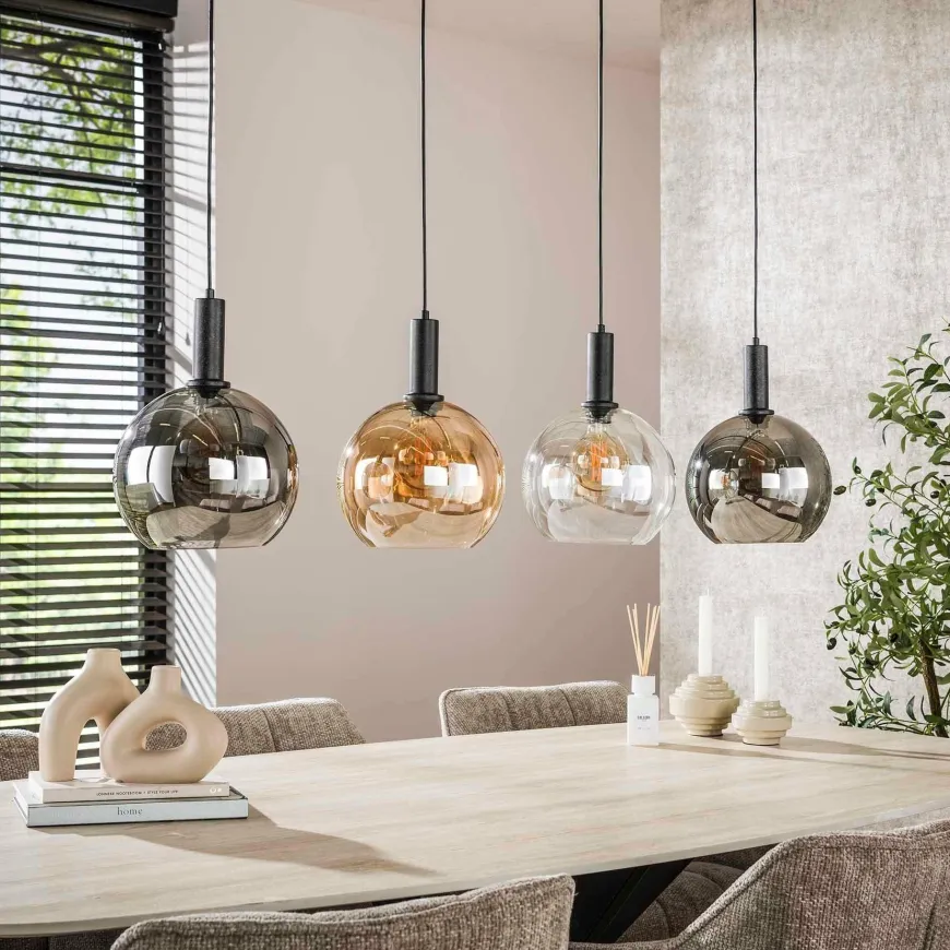 WoonStijl Hanglamp 4L Sfera tricolore