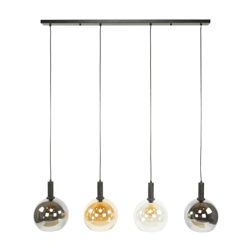 WoonStijl Hanglamp 4L Sfera tricolore
