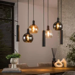 WoonStijl Hanglamp 4+3L Sfera tricolore