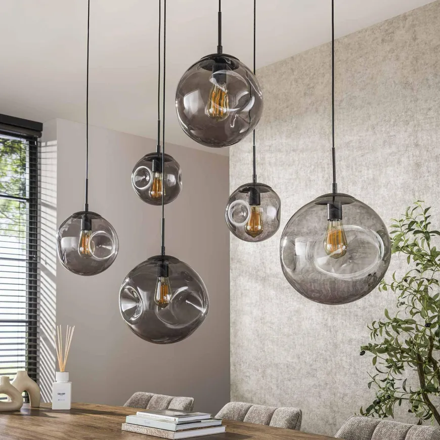 WoonStijl Hanglamp 6L Stellar Black