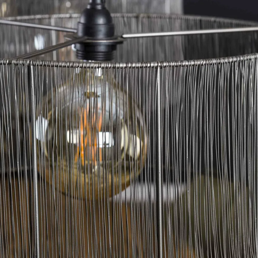 WoonStijl Hanglamp 2L stringshade metal