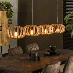 WoonStijl Hanglamp 4L stripes