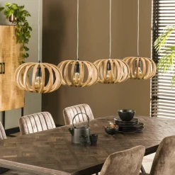 WoonStijl Hanglamp 4L stripes