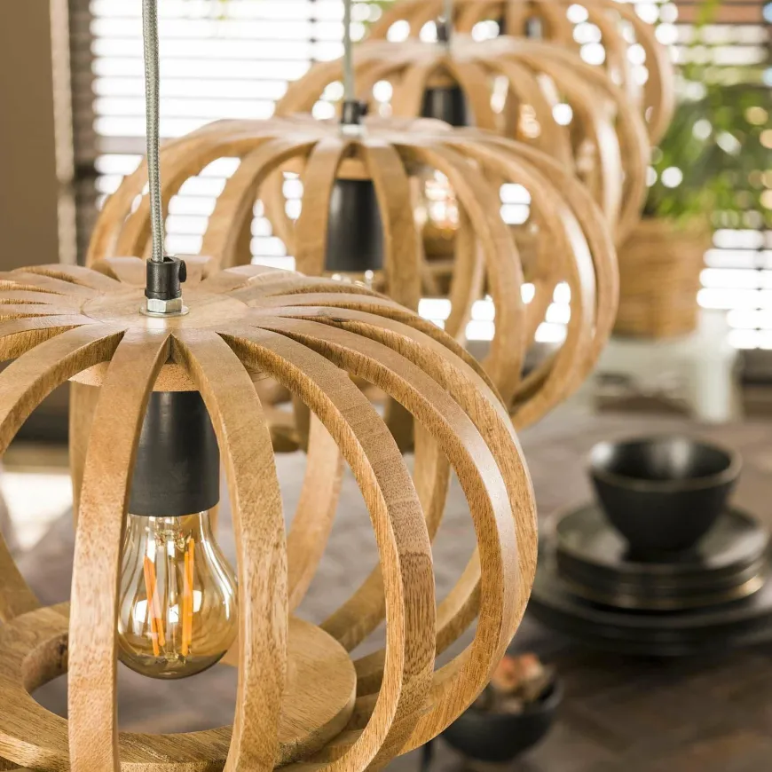 WoonStijl Hanglamp 4L stripes
