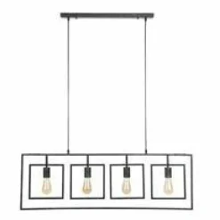 WoonStijl Hanglamp 4L Turn square / Charcoal