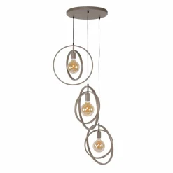 WoonStijl Hanglamp 3L Turn around getrapt beige