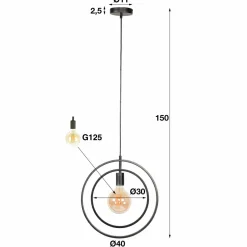 WoonStijl Hanglamp 1L Turn around