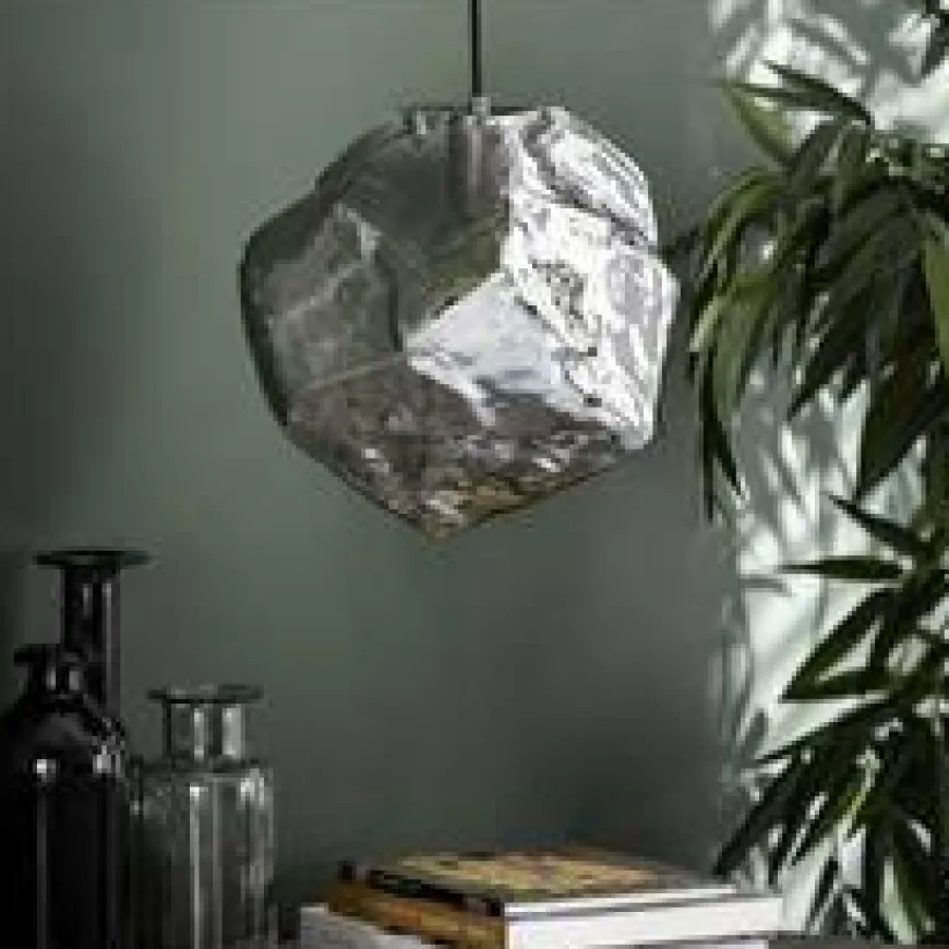 WoonStijl Hanglamp Rock Chromed glas