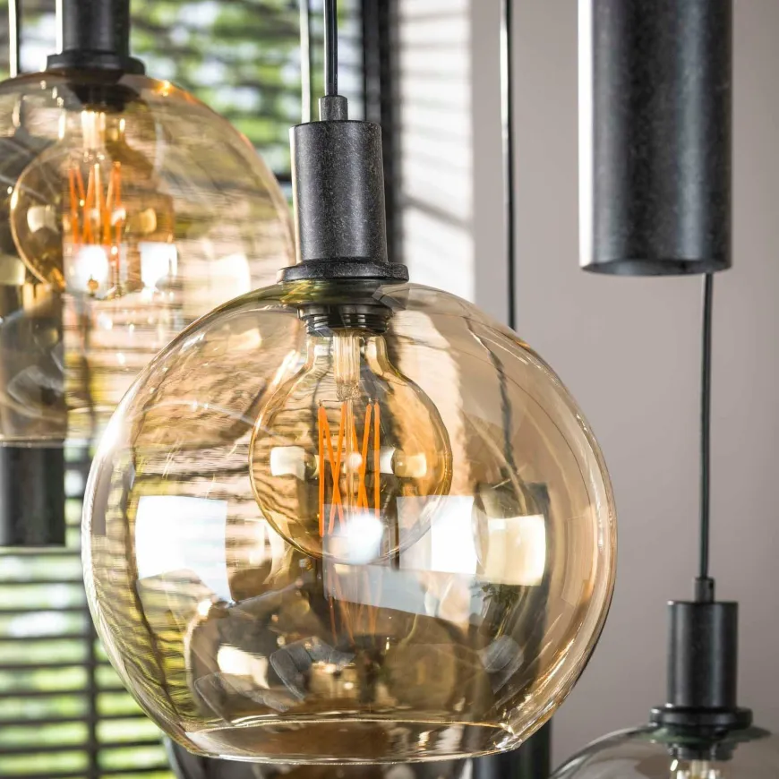WoonStijl Hanglamp Sfera Tricolore 5+4-lichts
