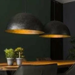 WoonStijl Hanglamp 2x Ø60 Dome