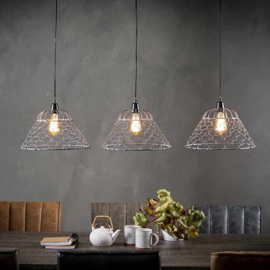 WoonStijl Hanglamp 3xØ35 gaas