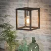 WoonStijl Hanglamp 25x25 vierkante buis / Zilver