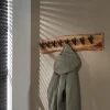 WoonStijl Kapstok edge 8 haken / Massief acacia naturel