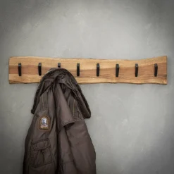 WoonStijl Kapstok edge 8 haken / Massief acacia naturel