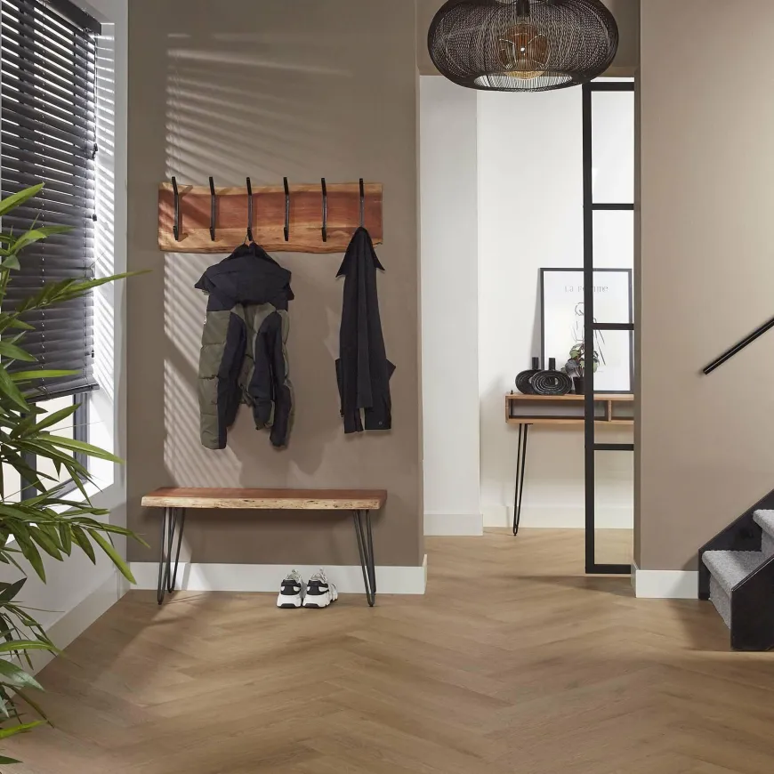 WoonStijl Kapstok edge 2x6 haken / Massief acacia naturel