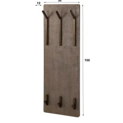 WoonStijl Kapstok Ferro 2x3 haken hoog