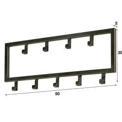 WoonStijl Kapstok industrial 9 haken
