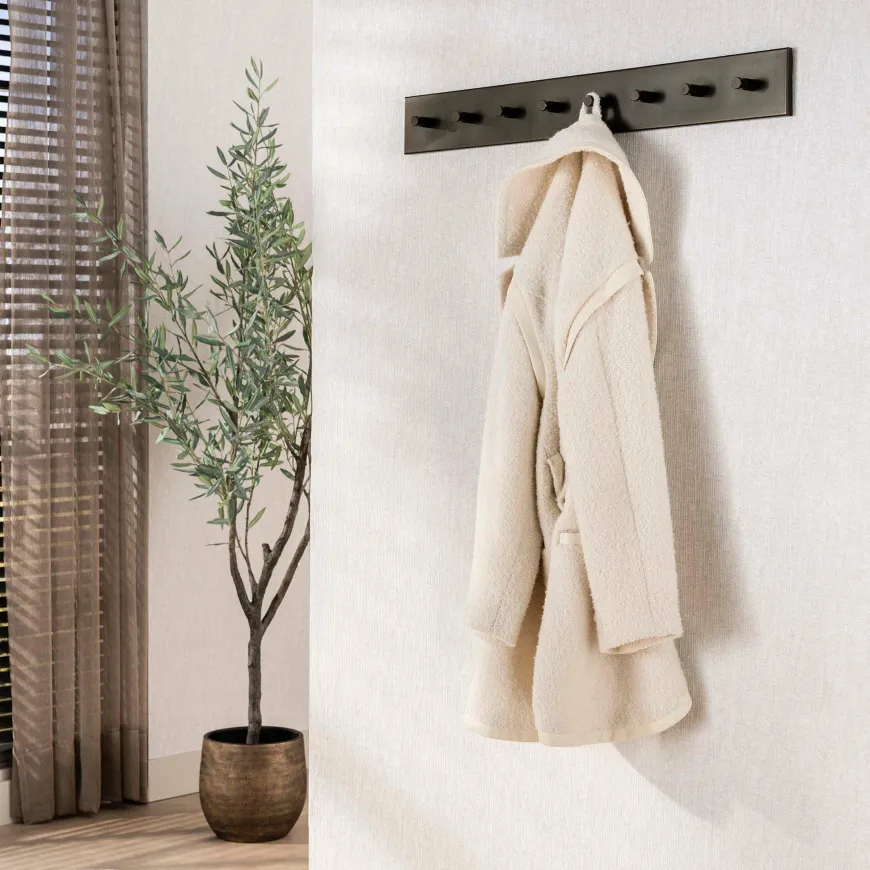 WoonStijl Kapstok Terra 8 haken bruin - 80 cm