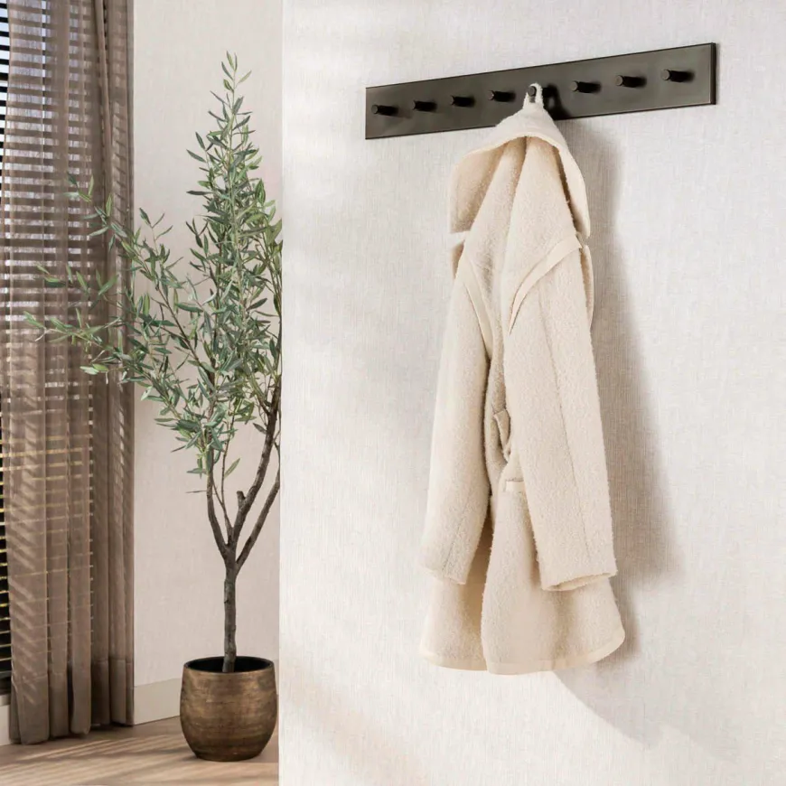 WoonStijl Kapstok Terra 8 haken bruin - 80 cm