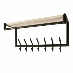 WoonStijl Kapstok Terra roede en hoedenplank 2x7 haken
