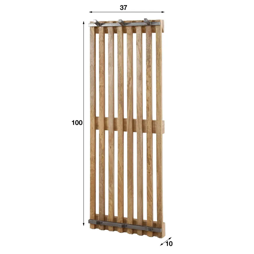 WoonStijl Kapstok tweak 2x3 haken hoog