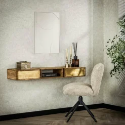 WoonStijl Kaptafel 2L brass