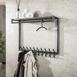 WoonStijl Kledinghanger Ronde Buis gun metal