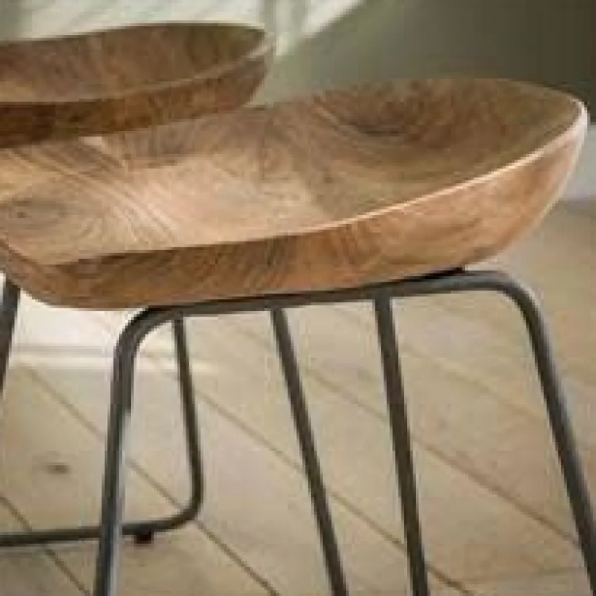 WoonStijl Kruk hout ergo