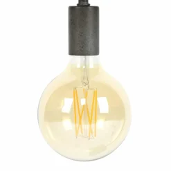 WoonStijl Lichtbron LED filament bol Ø12 5 - E27 6W 2100K 450lm dimbaar / Amberkleurig glas