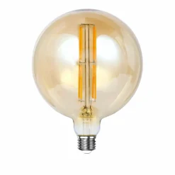 WoonStijl Lichtbron LED [G150] filament bol Ø15 / Amberkleurig glas (8469)