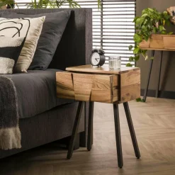 WoonStijl Nachtkastje / bijzettafel Demn acacia