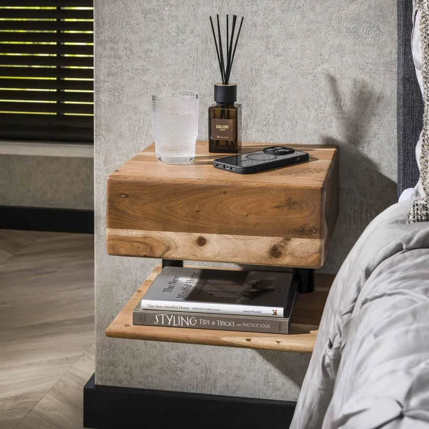 WoonStijl Nachtkastje 1 lade shelve