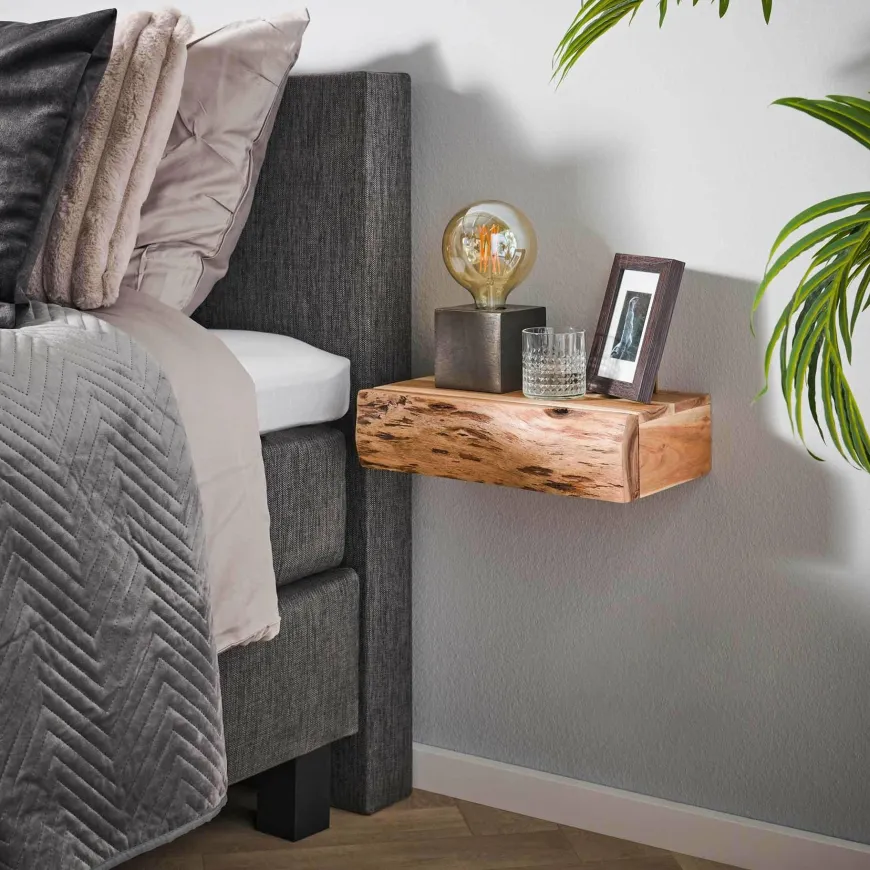 WoonStijl Nachtkastje 1 lade set van 2 tree L acacia