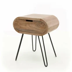 WoonStijl Nachtkastje barrel met 1 lade